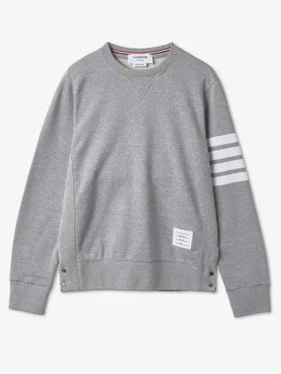 4 Bar Loopback Jersey Sweatshirt Light Grey - THOM BROWNE - BALAAN 2