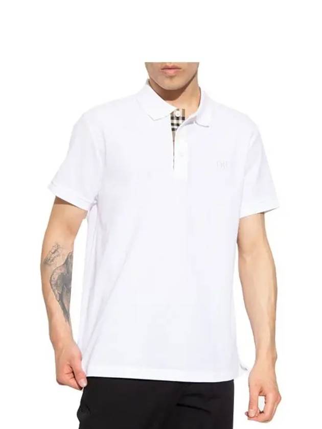 Monogram Motif Polo Shirt White - BURBERRY - BALAAN 3