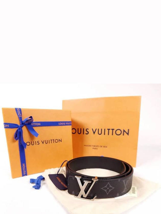 LV Initiales 35MM Reversible Monogram Leather Belt Black - LOUIS VUITTON - BALAAN 2