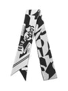 Ferragamo 32 0907 0775295 320907 775295 Logo Print Twilly Silk Scarf - SALVATORE FERRAGAMO - BALAAN 2