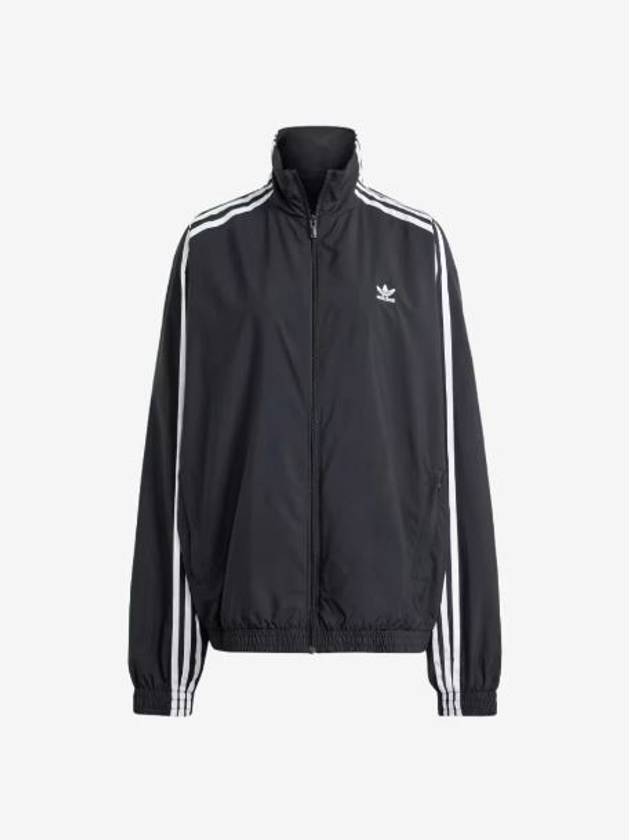 WoMen's Oversized Track Jacket Black - ADIDAS - BALAAN 2