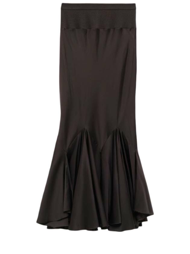 Women s Midi H Line Skirt Brown - RICK OWENS - BALAAN 1