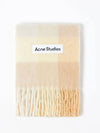 Check Muffler Scarf Peach White Beige CA0084 Unisex - ACNE STUDIOS - BALAAN 2