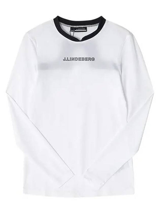 Women's Meja Logo Long Sleeve T-Shirt White - J.LINDEBERG - BALAAN 2