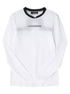 Women's Meja Logo Long Sleeve T-Shirt White - J.LINDEBERG - BALAAN 3