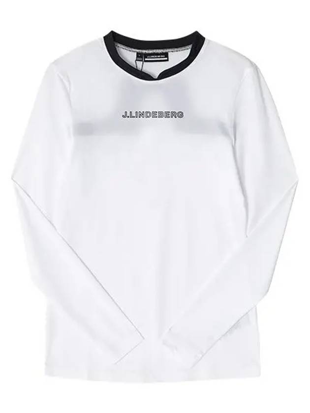 Meja Logo Long Sleeve T-Shirt White - J.LINDEBERG - BALAAN 3