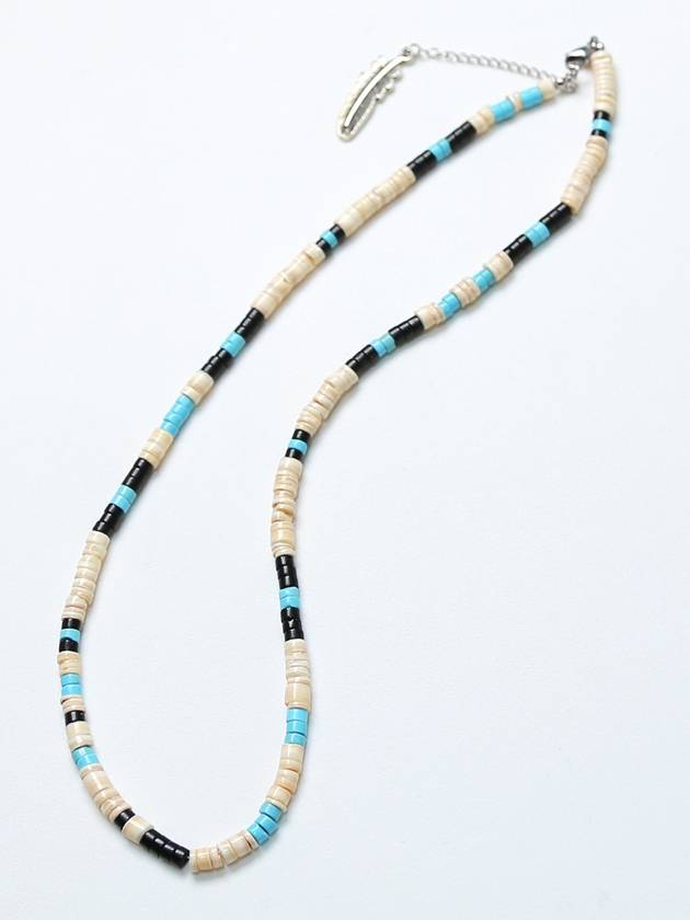 Native American Shell Turquoise Bead Necklace - KND - BALAAN 6