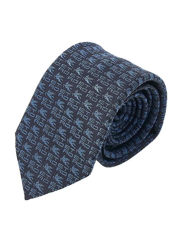 Logo print silk tie 10550 3005 200 - ETRO - BALAAN 11