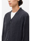 Wool Knit Cardigan Dark Grey - OUR LEGACY - BALAAN 4