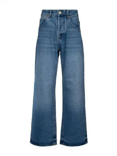 Jacquemus bag logo patch wide denim pants - JACQUEMUS - BALAAN 1