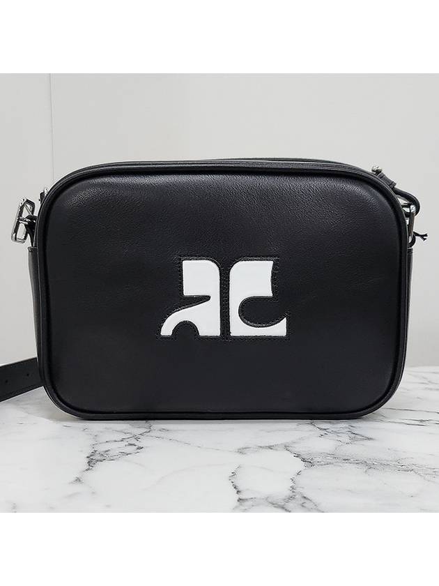 Reedition Camera Leather Cross Bag Black - COURREGES - BALAAN 4