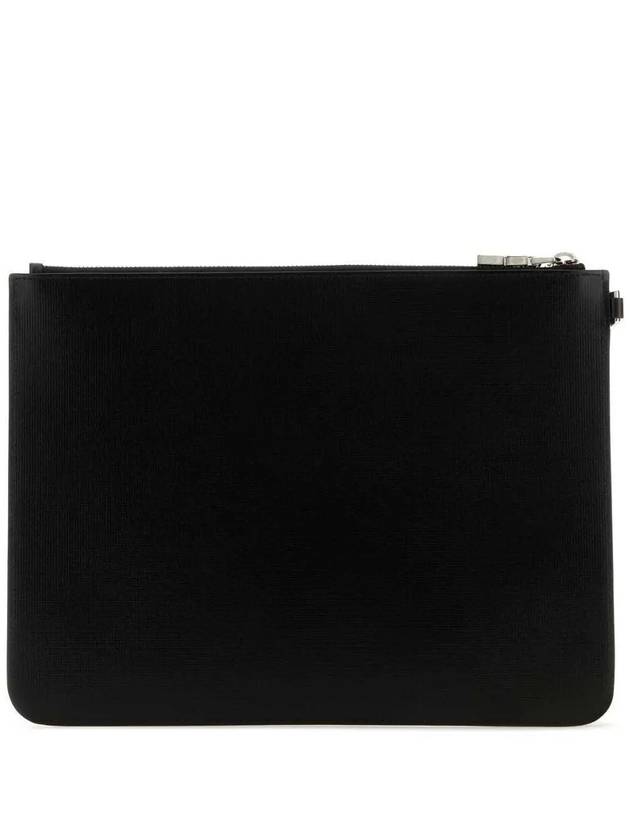 4G Classic Leather Large Clutch Bag Black - GIVENCHY - BALAAN 3