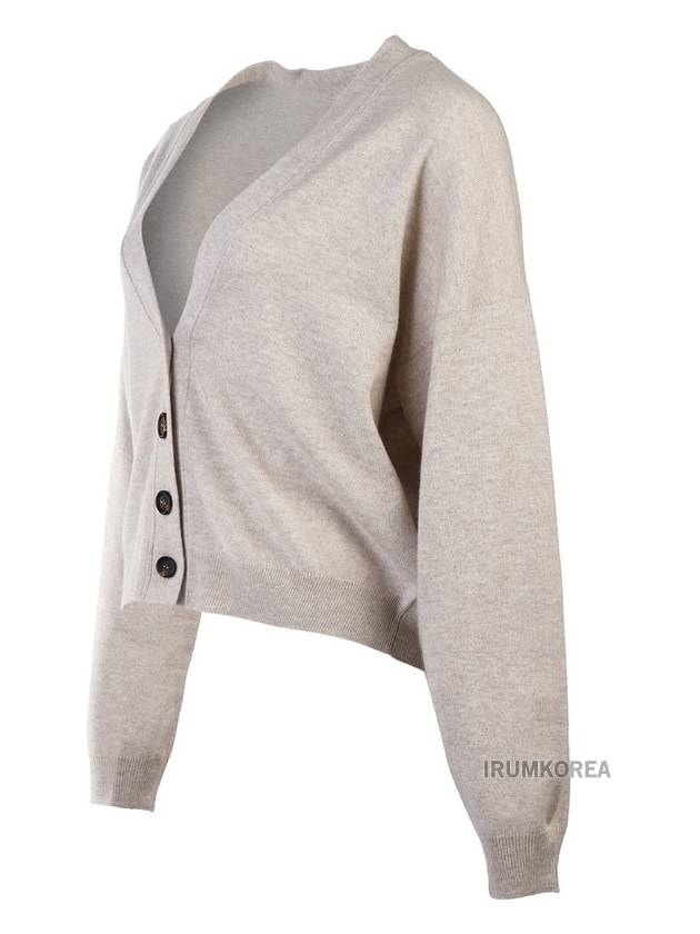 Women's Cashmere Cardigan Grey - BRUNELLO CUCINELLI - BALAAN 3