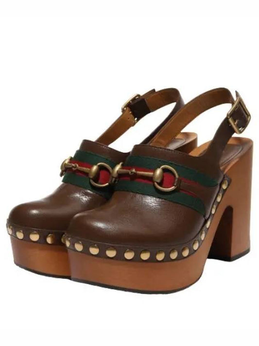 horsebit sandals women - GUCCI - BALAAN 1