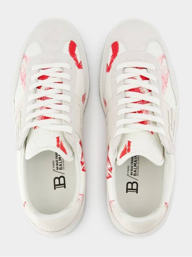 Balmain Swan Sneakers - Balmain - Leather - White/Red - BALMAIN - BALAAN 4