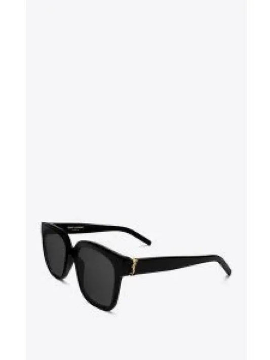 Eyewear Logo Plaque Acetate Sunglasses Black - SAINT LAURENT - BALAAN 2