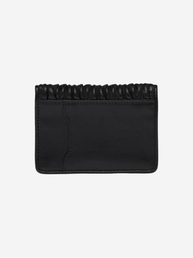 Matelasse Nappa Leather Card Wallet Black - MIU MIU - BALAAN 3