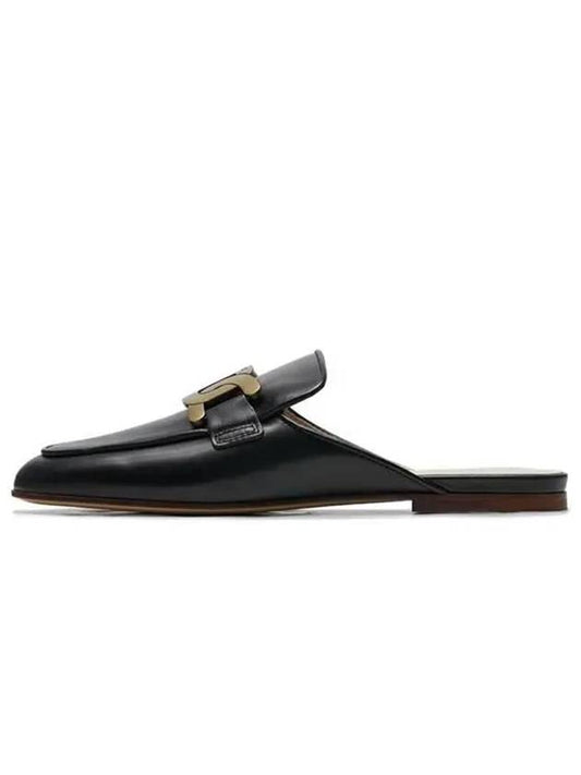 Metal Chain Leather Mule Black - TOD'S - BALAAN 2