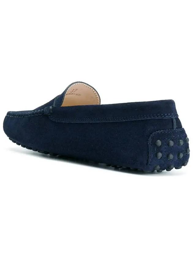 Gommino Suede Driving Shoes Blue - TOD'S - BALAAN 4