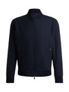 Slim Fit Wool Blend Blouson Jacket Navy - HUGO BOSS - BALAAN 2