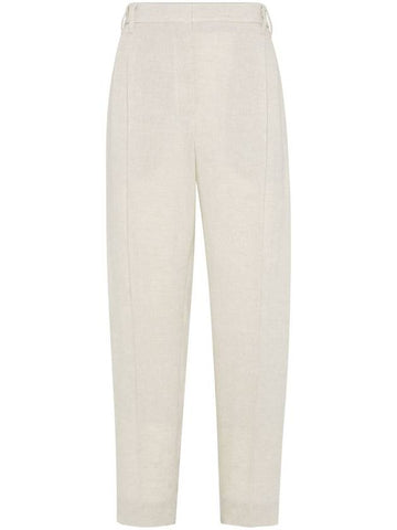 Brunello Cucinelli Trousers Beige - BRUNELLO CUCINELLI - BALAAN 1