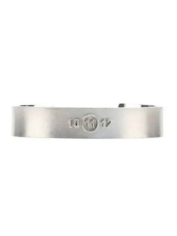 Number Logo Wide Cuff Bracelet Silver - MAISON MARGIELA - BALAAN 1