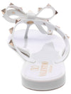 Rubber Rockstud Flip Flops White - VALENTINO - BALAAN 5