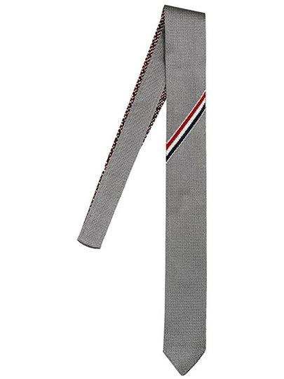 Double Face Silk Tie Grey - THOM BROWNE - BALAAN 2