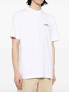 Le Gros Grain Logo Short Sleeve T-Shirt White - JACQUEMUS - BALAAN 7