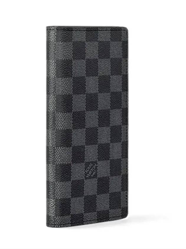 Brazza Damier Canvas Long Wallet Graphite - LOUIS VUITTON - BALAAN 3