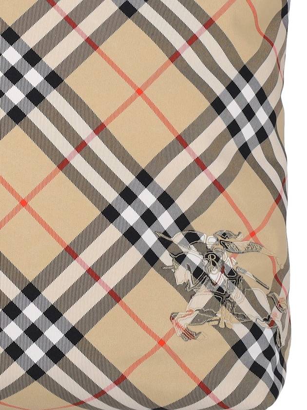 EKD Appliqué Check Tote Bag Sand - BURBERRY - BALAAN 5