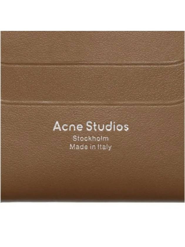 Silver Logo Card Wallet Brown - ACNE STUDIOS - BALAAN 6