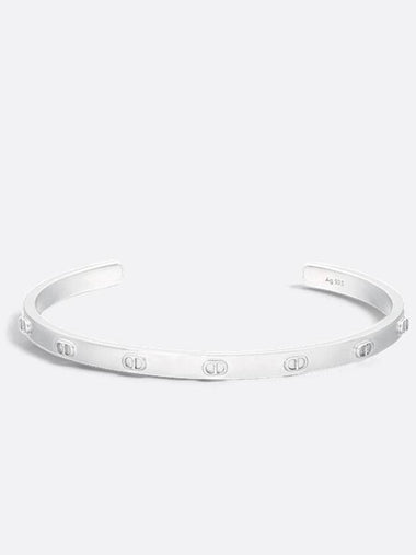 CD Icon Bangle Silver Bracelet - DIOR - BALAAN 1