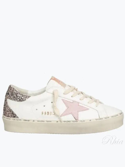 High Pink Star Glitter Low Top Sneakers White - GOLDEN GOOSE - BALAAN 2