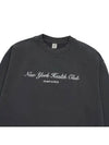 Logo Print Cotton Sweatshirt Faded Black - SPORTY & RICH - BALAAN 4