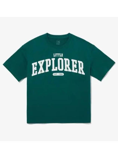 The North Face KIDS Explorer Short Sleeve Round Tee NT7UQ07U JGR - THE NORTH FACE - BALAAN 1