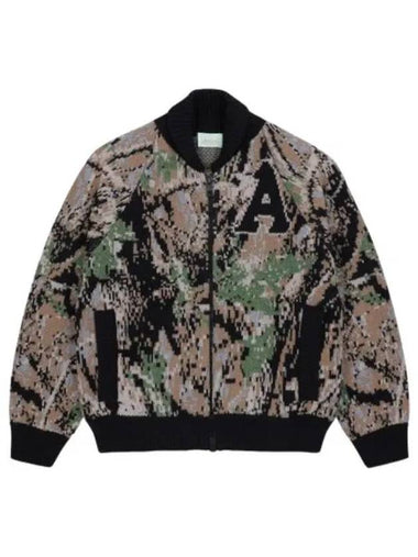 Aries camo varsity zip up knit multi - ARIES - BALAAN 1