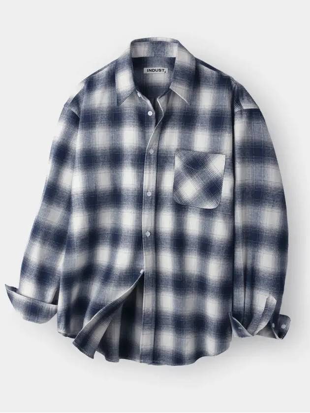 Ray check shirt navy - INDUST - BALAAN 7