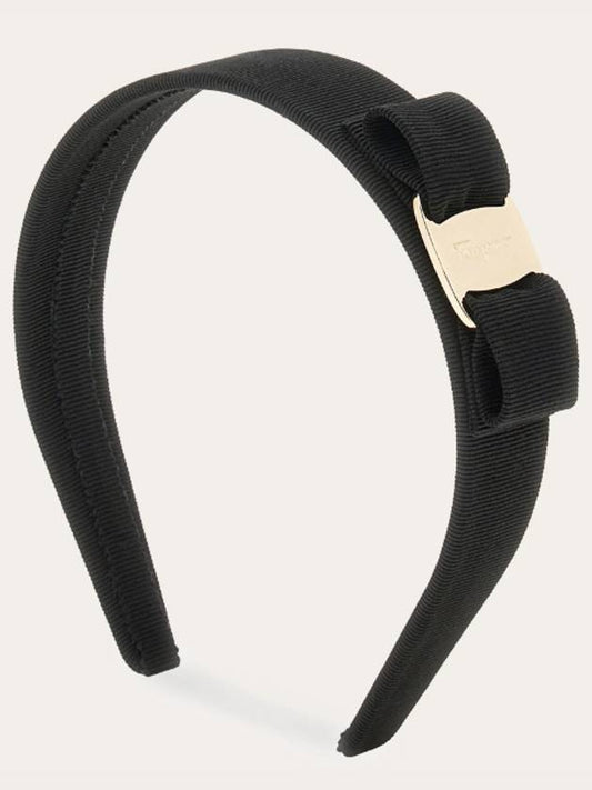 Vara Bow Hairband Black - SALVATORE FERRAGAMO - BALAAN 2