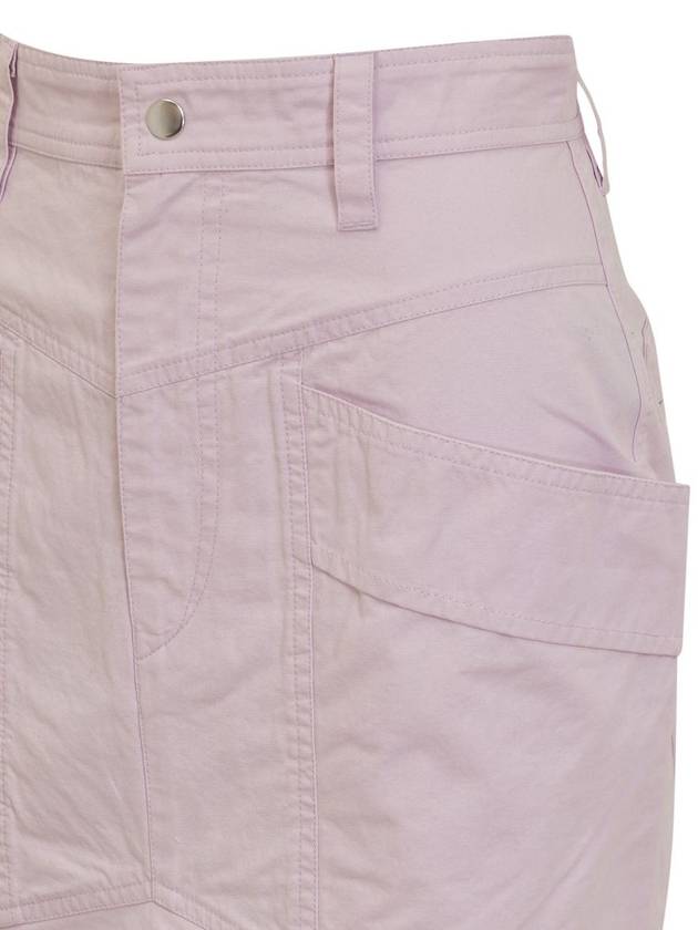 Short Skirt 23PJU0004FA A1G32E 86LC LILAC - ISABEL MARANT ETOILE - BALAAN 5