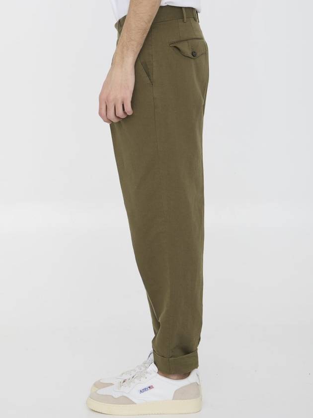 Cotton And Linen Trousers - PT TORINO - BALAAN 3