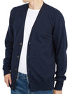 Cashmere Back Stitch Cardigan Navy - MAISON MARGIELA - BALAAN 6