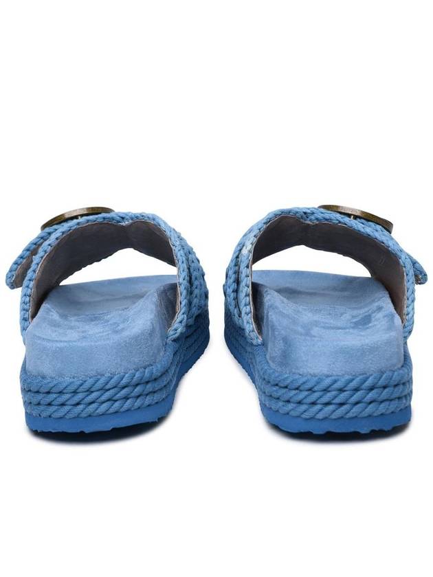 Mou 'Rope' Blue Suede Sandals - MOU - BALAAN 4