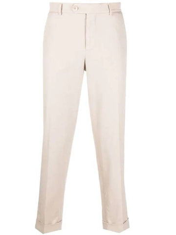 Tapered Chino Cotton Straight Pants Beige - BRUNELLO CUCINELLI - BALAAN 1