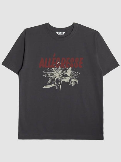 Allegresse Graphic Short Sleeve T-Shirt Charcoal - KLOR - BALAAN 2