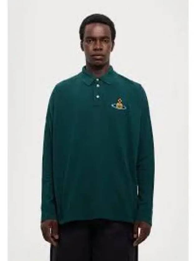 ORB Logo Polo Shirt Green - VIVIENNE WESTWOOD - BALAAN 2