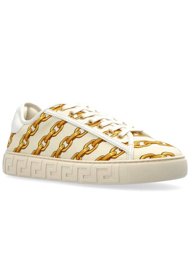 Versace Sneakers With Print, Women's, Beige - VERSACE - BALAAN 4