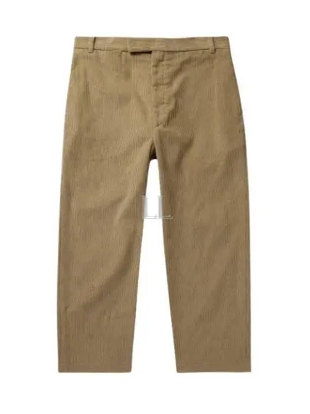 Men's Corduroy Straight Pants Beige - THOM BROWNE - BALAAN 2