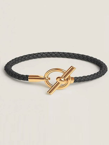 Glennan Chandal Men's Leather Bracelet - HERMES - BALAAN 1