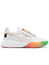 loop lace-up rainbow low-top sneakers white - STELLA MCCARTNEY - BALAAN.